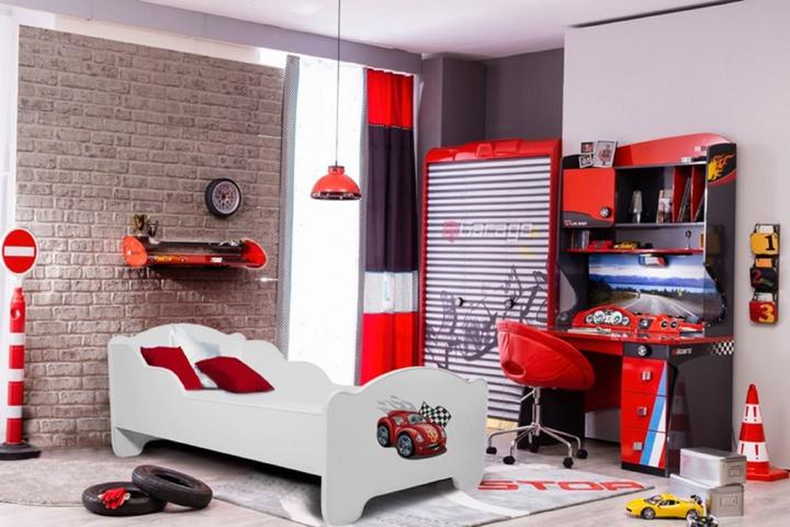Produktbild ADRK Furniture Bett mit Matratze AMADIS CAR ZIGZAG 160x80 (160 x 80 cm)