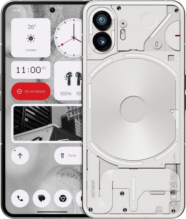 Immagine prodotto Nothing Telefono (2) (512 GB, Bianco, 6.70", Doppia SIM, 50 Mpx, 5G)