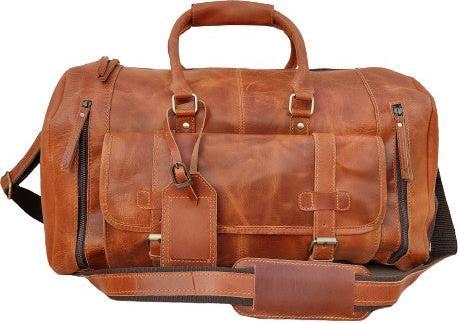 Produktbild Only-Bags.Store Leder Seesack, handgefertigte Leder Weekender, Turnbeutel, Urlaub Seesack, Leder Reisetasche