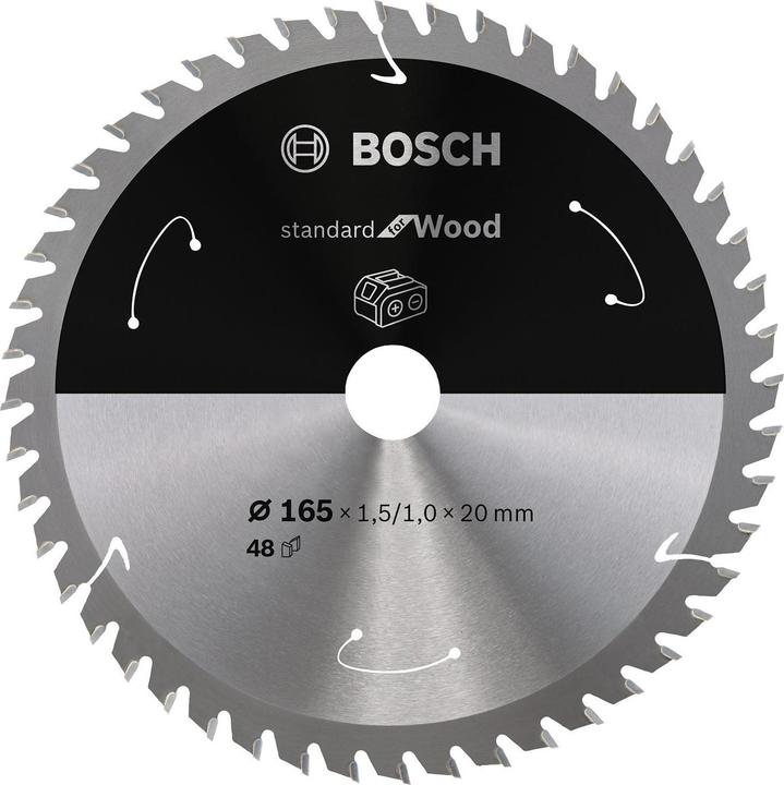 Bosch Professional Zubehör PRO Wood cordless circular saw blade, 165 x 1.5 x 20 mm