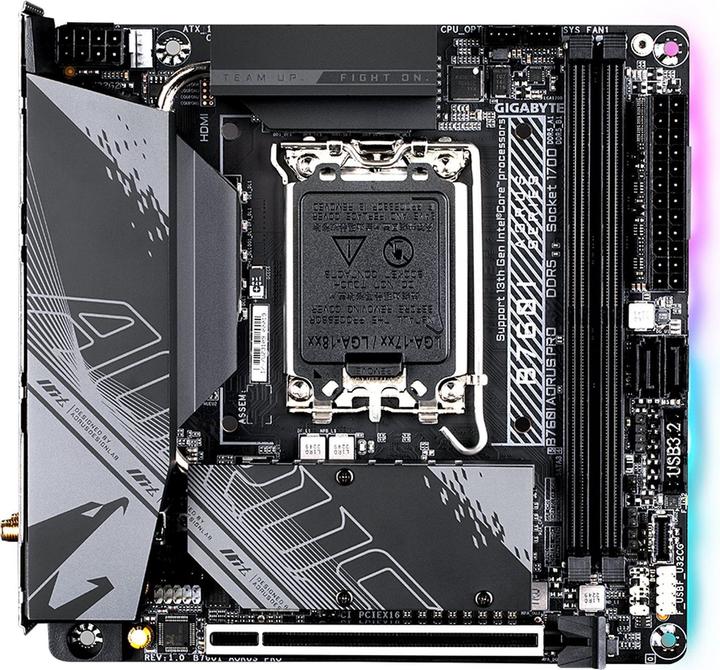 Gigabyte B760I Aorus Pro (LGA 1700, Intel B760 Express, Mini-ITX)