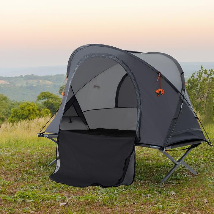 Actual product image Outsunny Camp bed with air mattress