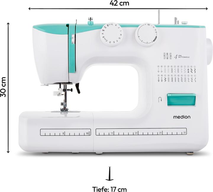 Actual product image Medion LIFE® SM60 free-arm sewing machine (MD10689)