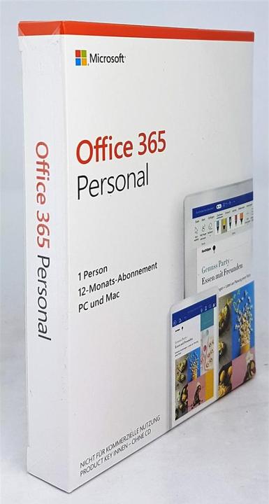 Produktbild Microsoft Office 365 Personal Deutsch (1 User, 12 Monate)