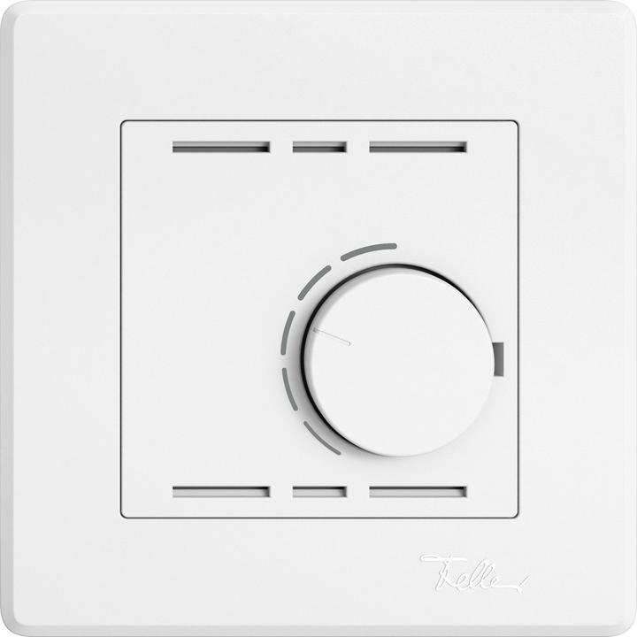 Image du produit Feller Thermostat d'ambiance encastré EDIZIO.liv avec molette sans interrupteur ws