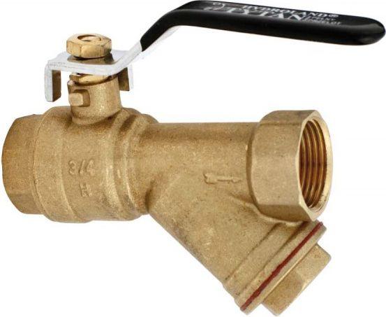Produktbild Hydroland Tytan ball valve with bevel filter and 3/4-inch nut-nut seal (ZKWF-PP-20)