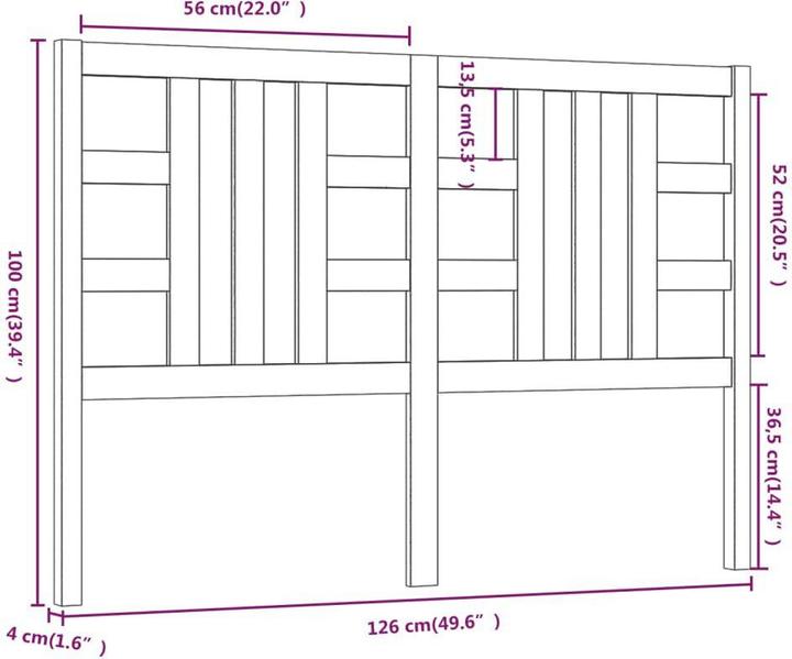 Immagine prodotto VidaXL Lior (126 x 4 x 100 cm)