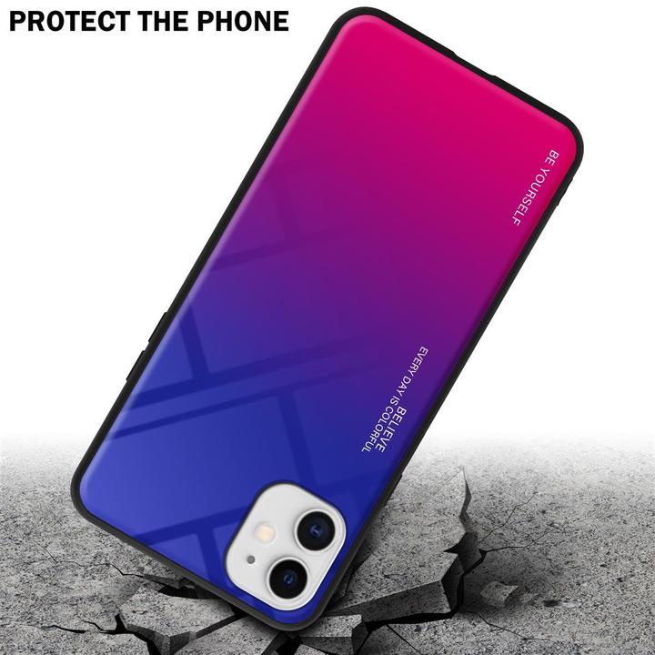 Actual product image Cadorabo TPU 2 colors glass cover (Apple iPhone 11)