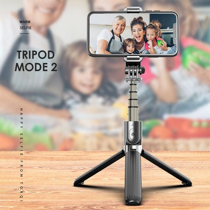 Produktbild Ueli Express Selfie Stick mit integriertem Stativ und Fernbedienung 82cm