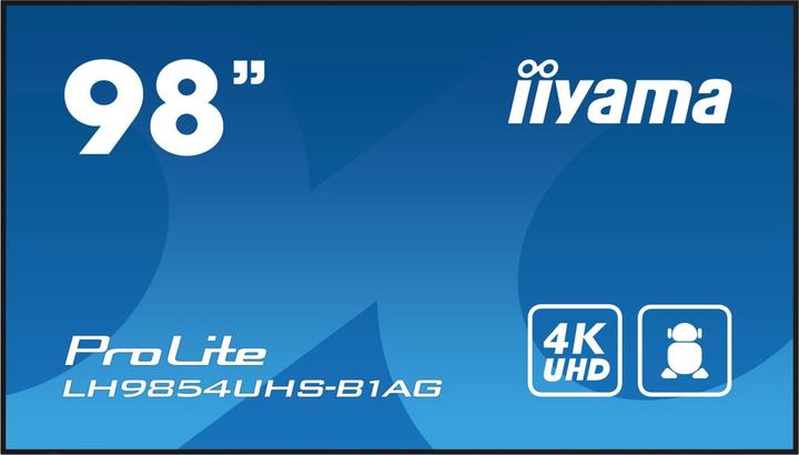 Actual product image iiyama ProLite LH9854UHS-B1AG (3840 x 2160 Pixels, 98")