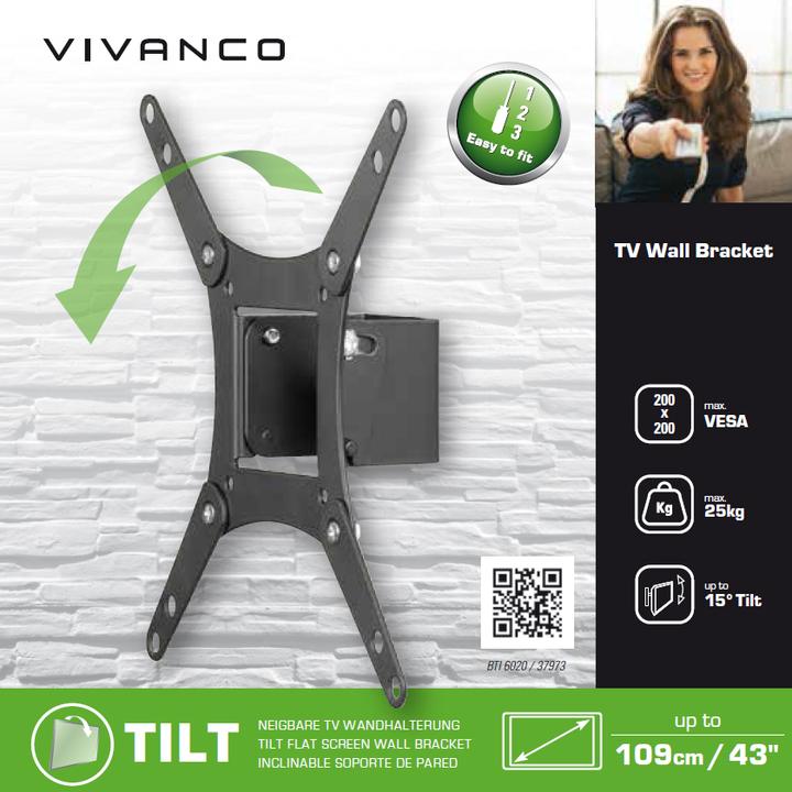 Produktbild Vivanco Bti 6020 (Wand, 43", 25 kg)