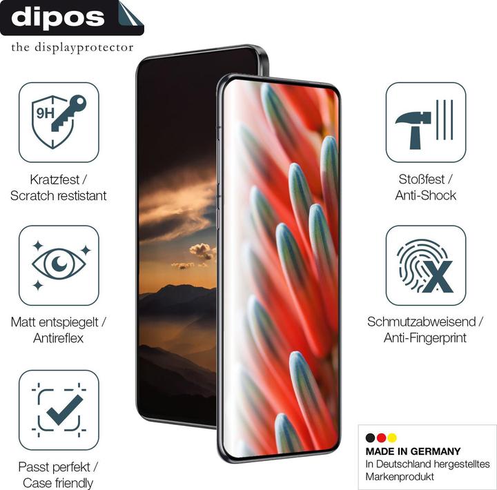 Produktbild Dipos Anti-Shock Displayschutz Matt 9H (1 Stück, Punkt MP02)