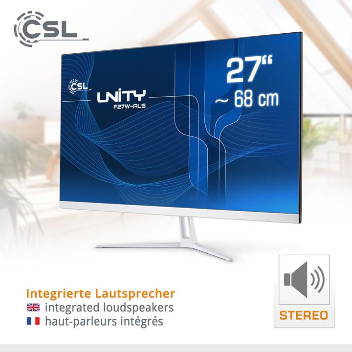 Actual product image CSL All-in-One-PC Unity F27W-ALS 512 GB 8 GB RAM Win 11 Pro (Intel N200, 8 GB, 512 GB, Intel UHD Graphics)