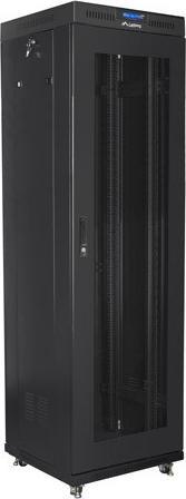 Produktbild Lanberg EINBAUSCHRANK RACK STEHEN 19" 42HE 600X600 SCHWARZ PERFORIERTE TÜR LCD (FLAT PACK) V2 (42 HE, 19 Zoll Rack)