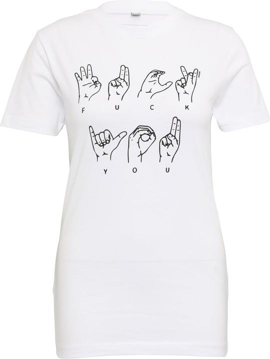 Produktbild Mister Tee Ladies FU Sign Language Tee (L)