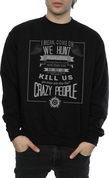 Image du produit Supernatural - Sweat CRAZY PEOPLE - Homme (L)