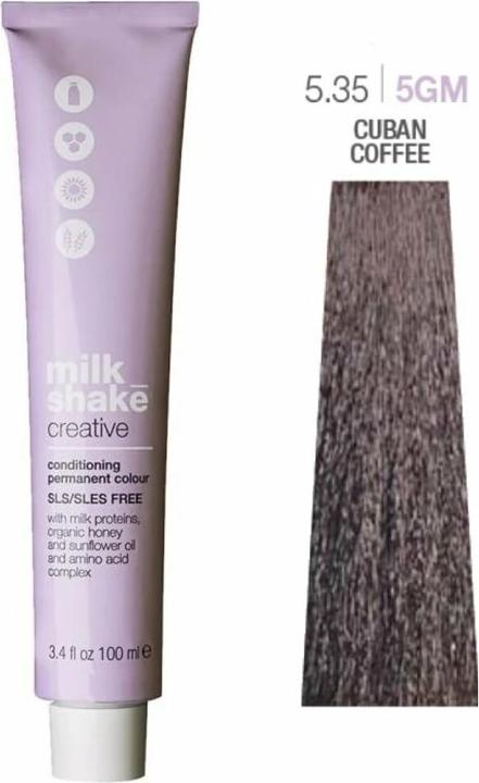 Immagine prodotto Milk_Shake Creative Conditioning Permanent Colour 5.35 Golden Mahogany Light Brown 100ml (5,35 Mogano dorato Marrone chiaro)
