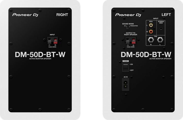 Actual product image Pioneer DJ DM-50D-BT-W (1 pair, 25 W)
