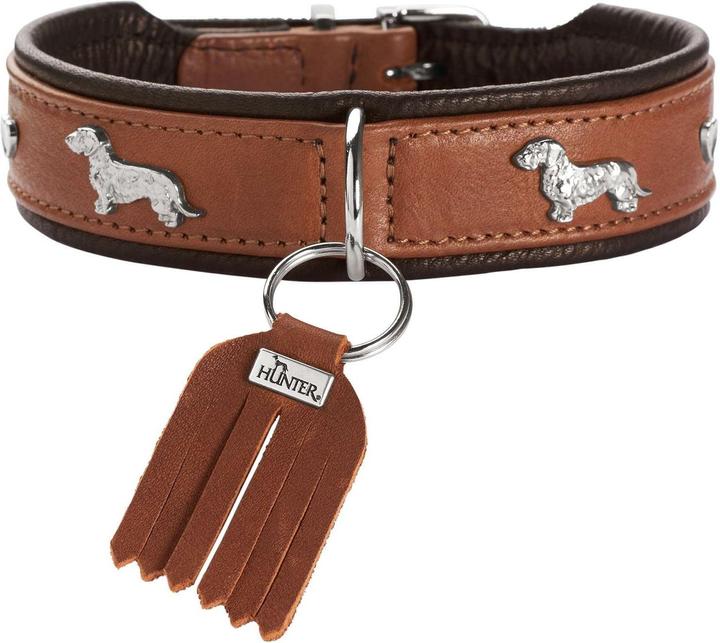 Immagine prodotto Hunter Collare bassotto Monaco 37/XS-S, pelle di vacchetta (37, Cane, Generale)