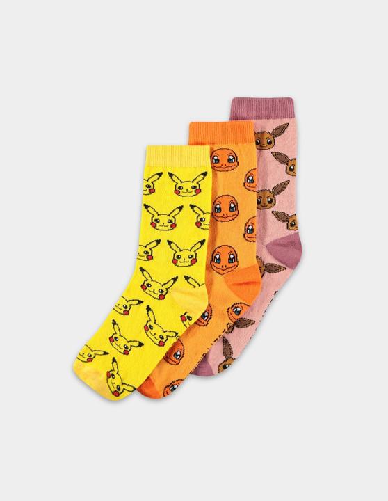 Produktbild Difuzed POKEMON - Crew - Pack de 3 paires de chaussettes (T35-38) (3er Pack, 35, 38)