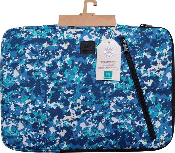 Actual product image Exacompta Laptop sleeve Veggie synthetic fibre blue up to 40.6 cm (16 inch) (15.98", Universal)