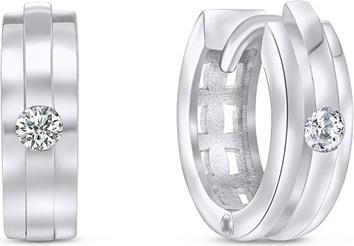 Immagine prodotto Brilio Argento - Orecchini tondi in argento lucido con zirconi EA501W