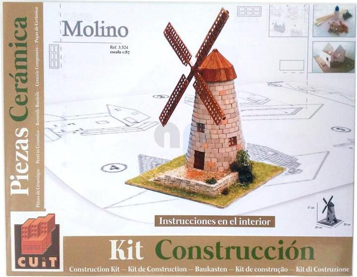 Image du produit Block Cuit. Kit maquette 3D en céramique -Ancien moulin à vent (20 x 17 x 20 cm)
