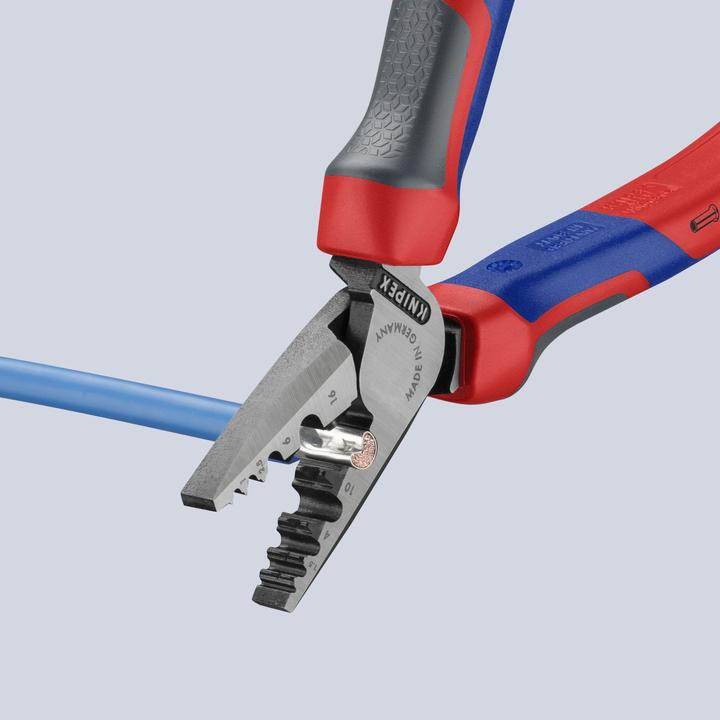 Actual product image Knipex Crimping Pliers for wire ferrules (180 mm)