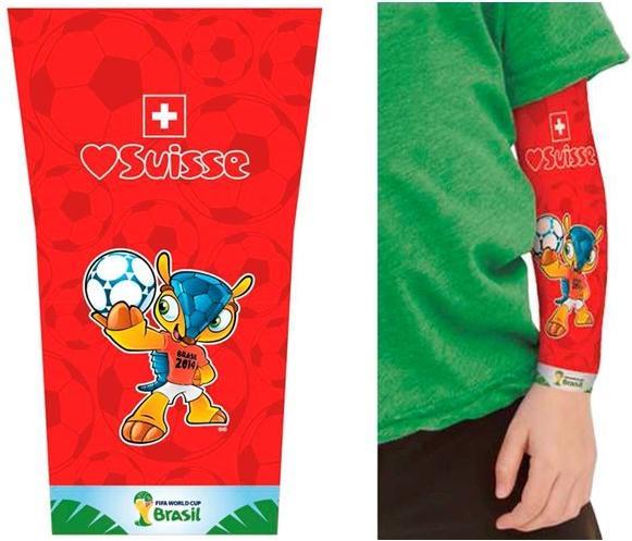 Immagine prodotto Limit Fifa WM: Tattoo Sleeve Svizzera per bambini
