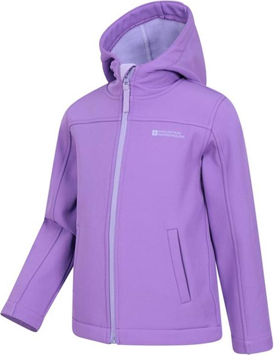 Actual product image Mountain Warehouse Childrens/Kids Exodus Water Resistant Soft Shell Jacket (128)