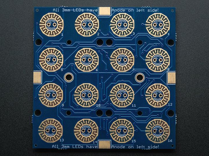 Actual product image Adafruit Trellis Monochrome Driver PCB