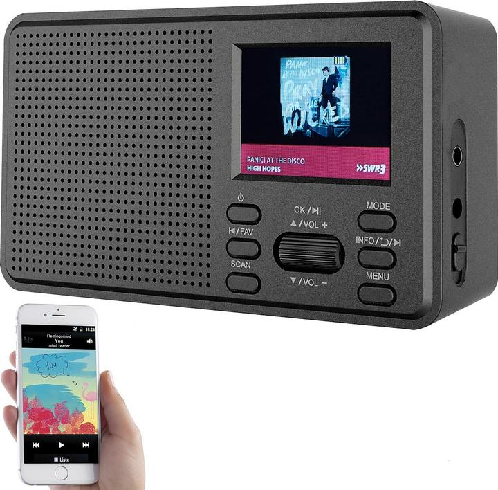 VR-Radio Mobiles Digitalradio mit DAB+ und UKW (DAB+, UKW, FM)