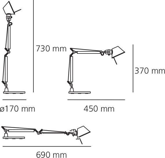 Actual product image Artemide Tolomeo Micro (E14)