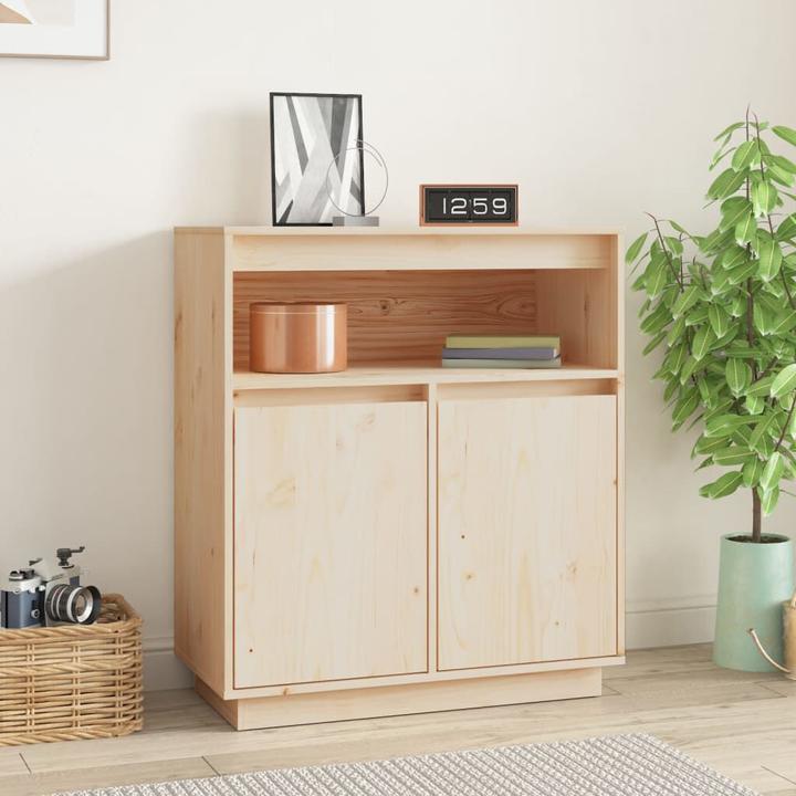 Immagine prodotto VidaXL Sideboard 70x34x80cm Massivholz Kiefer Kommode Beistellschrank Anrichte (70 x 34 x 80 cm)