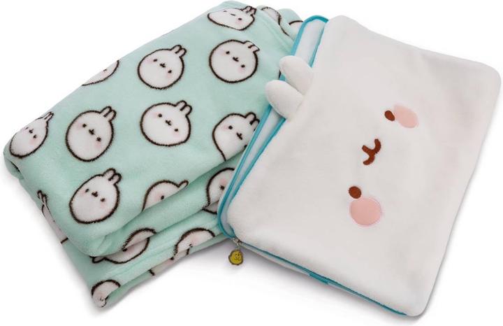 Produktbild NICI 61172 Fleecedecke & Kissen in 1 MOLANG 180x100cm (180 x 100 cm)