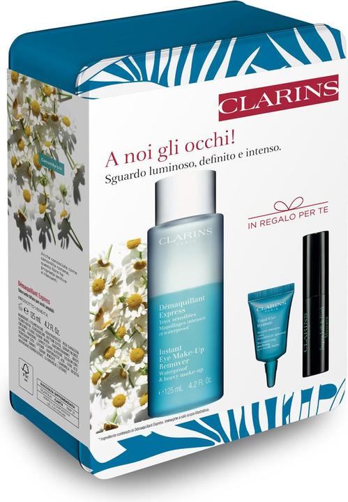 Clarins SET (INSTANT EYE MAKE-UP REMOVER 125ML+ TOTAL EYE HYDRATE 3ML + MASCARA 3ML) (Schwarz)