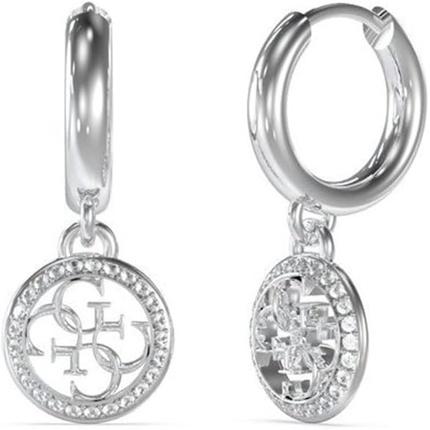 Guess Decent Steel Earrings 4G Logo JUBE02135JWRHT/U (Edelstahl)