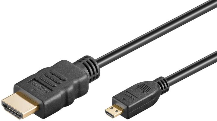 Immagine prodotto Goobay Serie 2.0 Cavo Micro HDMI™ ad alta velocità con Ethernet (4K/60Hz), 1 m, nero (1 m, HDMI)