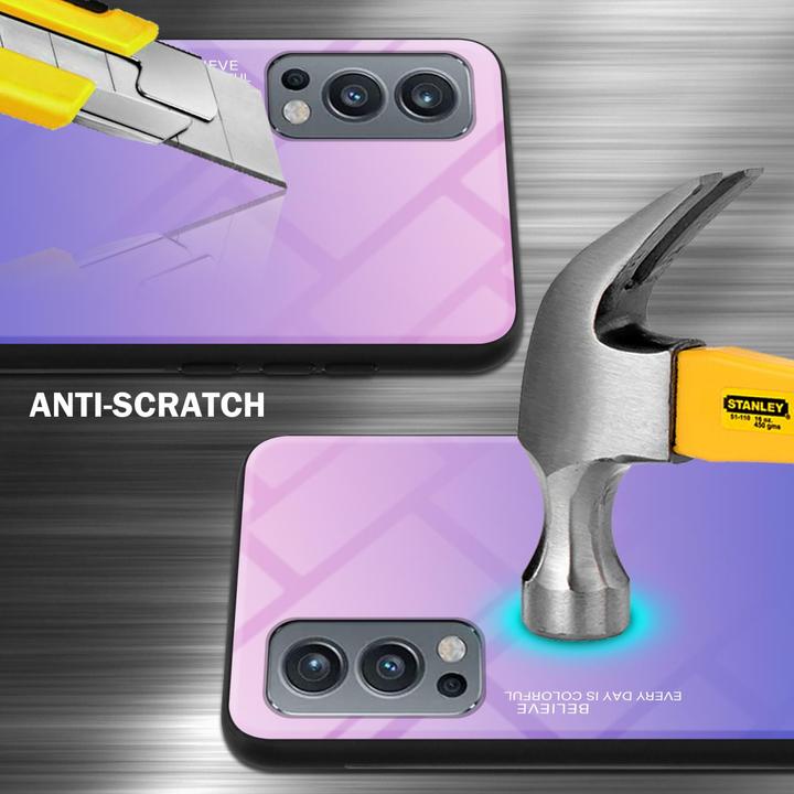Actual product image Cadorabo TPU 2 colors glass envelope (OnePlus Nord 2 5G)