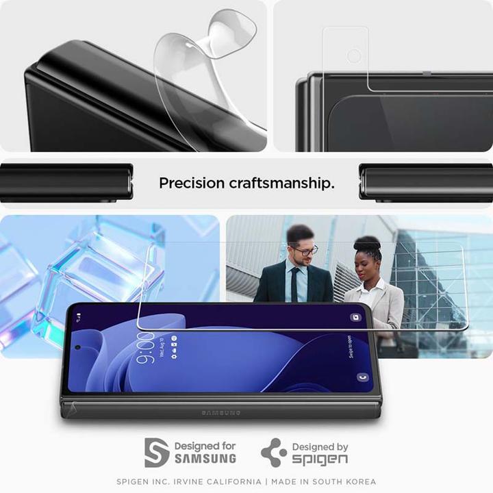 Produktbild Spigen Screen Protector GLAS.tR Full Cover Glass + Hinge Film (1 Stück, Samsung Galaxy Z Fold4)