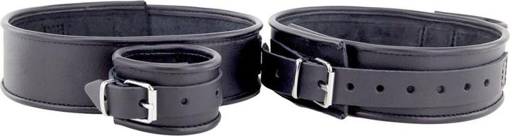Actual product image The Red Leather Hand & Thigh Cuffs