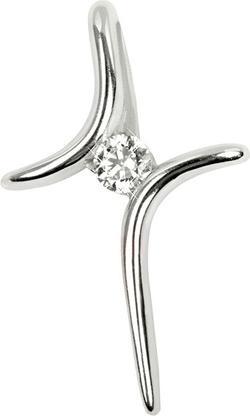Actual product image Brilio Silver - Silver pendant cross with crystal 446001 00343 04