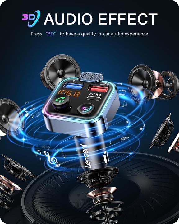 Actual product image Lencent FM-Transmitter