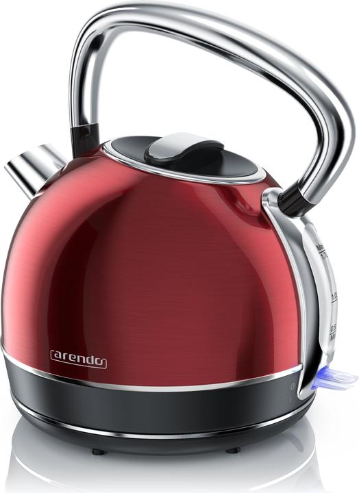 Immagine prodotto Arendo Bollitore da 1,7 l, 2200 W, acciaio inox, stile retrò, vintage, protezione contro il (1.70 l)