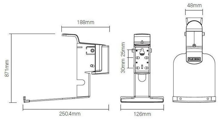 Actual product image Flexson Sonos Five/Play:5 wall mount (1 pcs., Wall installation, Tiltable, Rotatable)