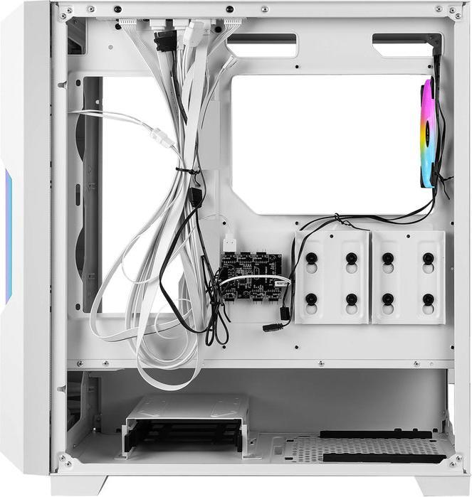 Actual product image Azza Guardian 520WG GAMING Miditower White RGB Glass grille retail (ITX, mATX, ATX)