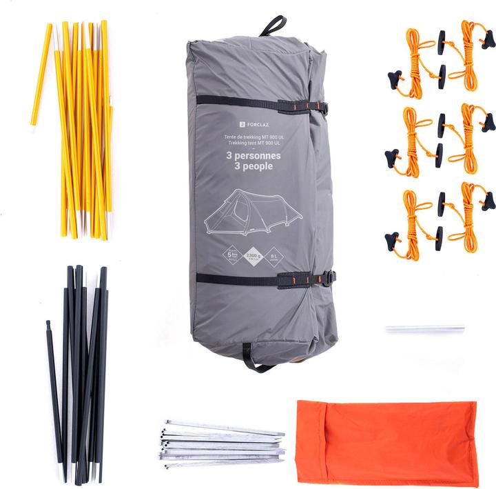 Actual product image Forclaz MT900 (Tunnel tent, 2.30 kg, 3 persons)