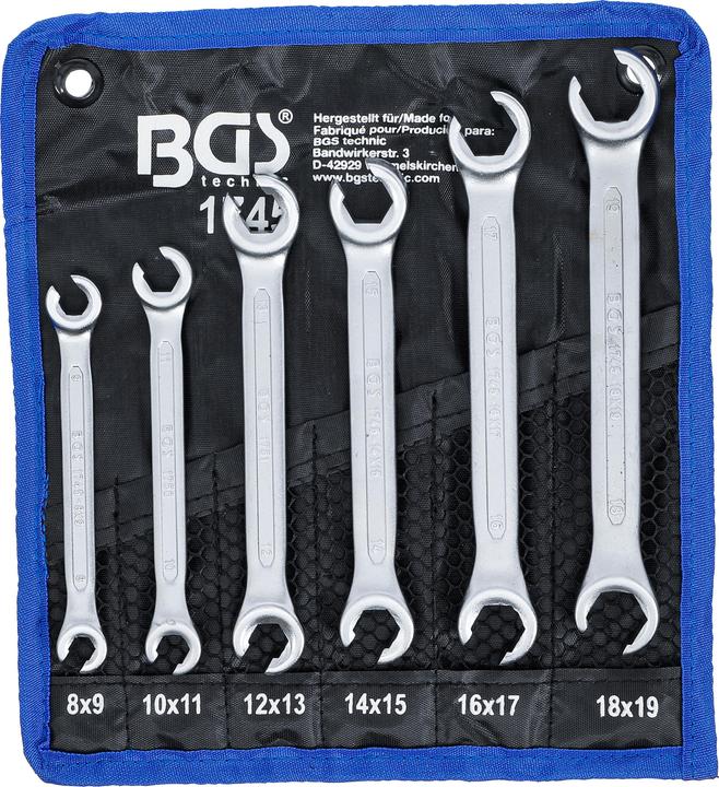 BGS Open double ring spanner set
