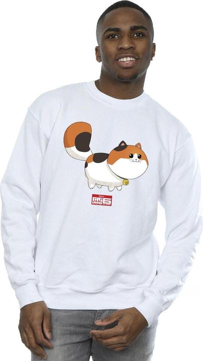 Actual product image Disney Mens Big Hero 6 Baymax Kitten Pose Sweatshirt (S)