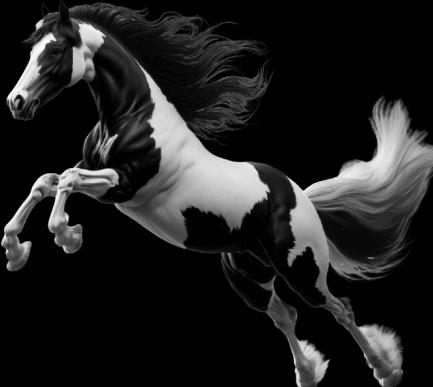 Actual product image Bügelbilder Bügelbild irish tinker horse